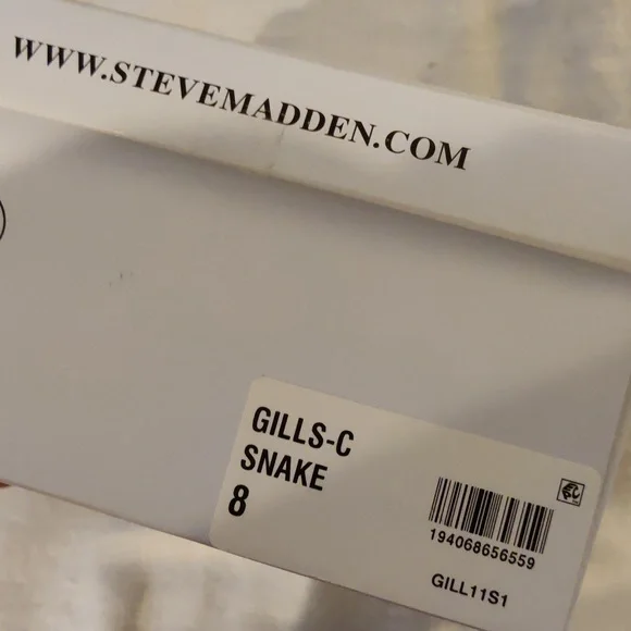 NEW Steve Madden Loafers Gills-C Snake Size 8 - Picture 6 of 6